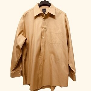 Jos. A. Bank‎ Traveler's Collection Long Sleeves Men's Champagne Color Size L/XL